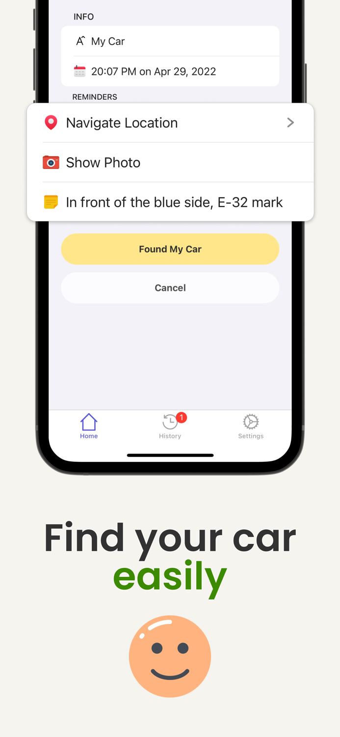 Find My Parked Car Location