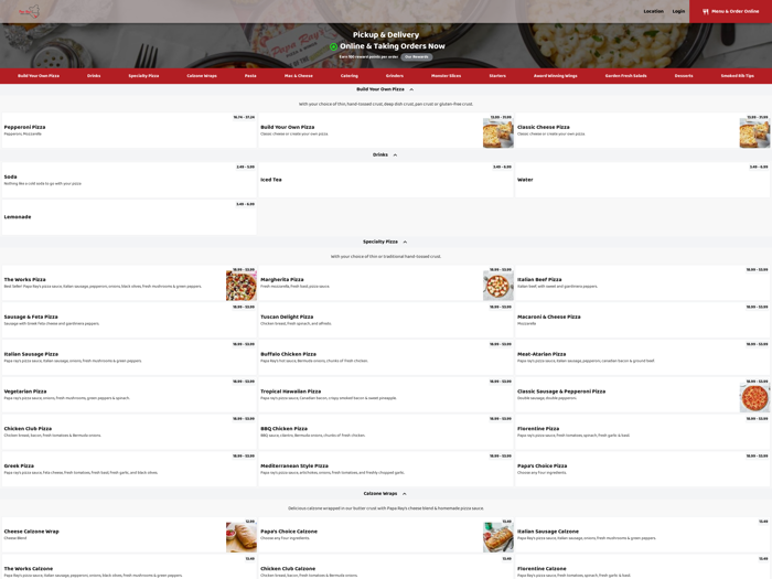 Papa Rays Pizza and Wings