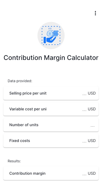 Contribution Margin Calculator