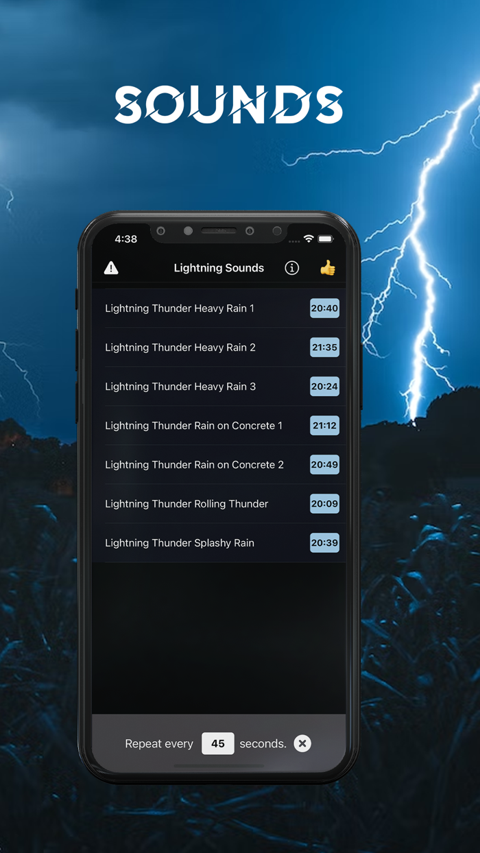 Lightning Sounds for Sleeping