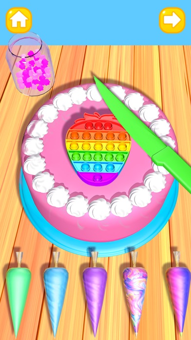Cake Art: Pop It Baking Games Screenshot on iOS