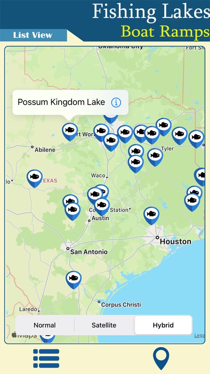 Texas - Fishing & Boat Ramps