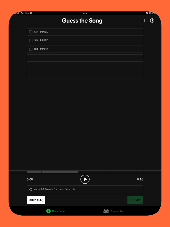 Heard?  Song Guess  Daily