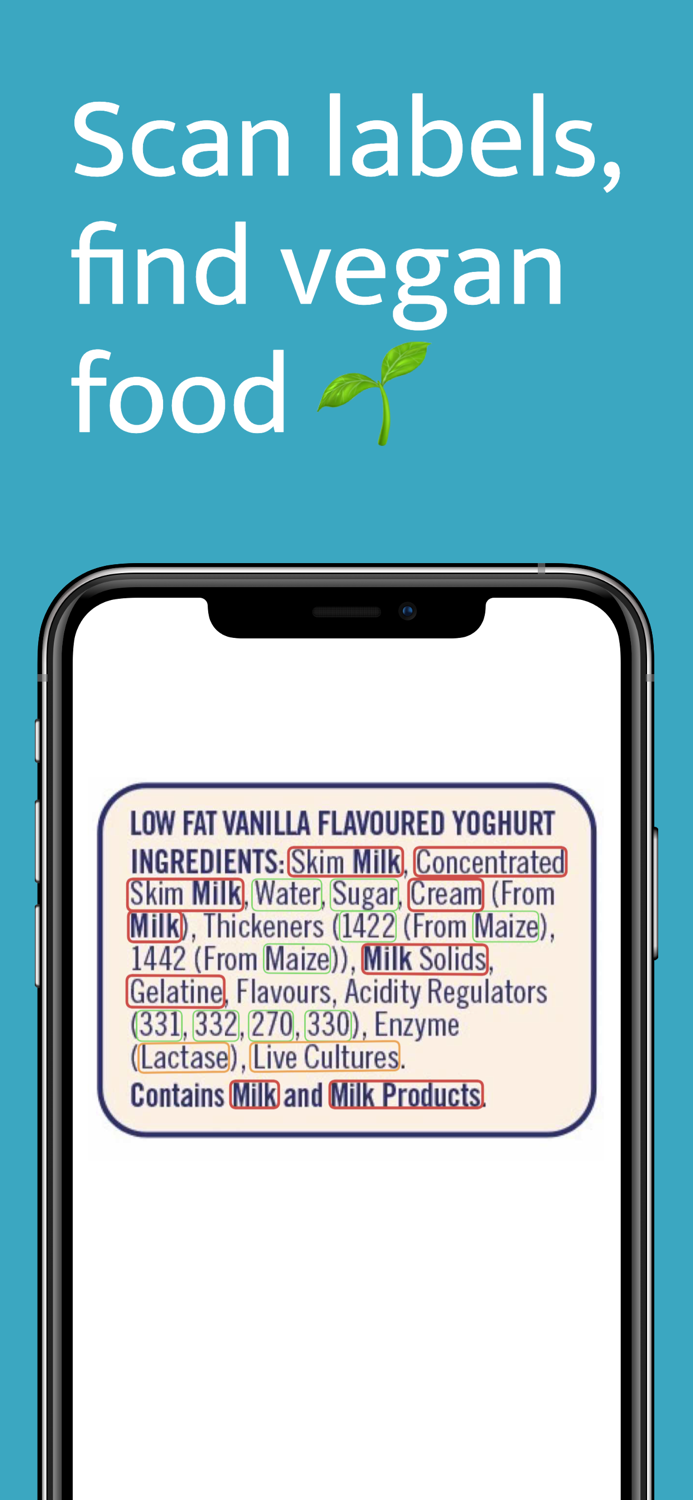 WhatsVegan Vegan Food Scanner