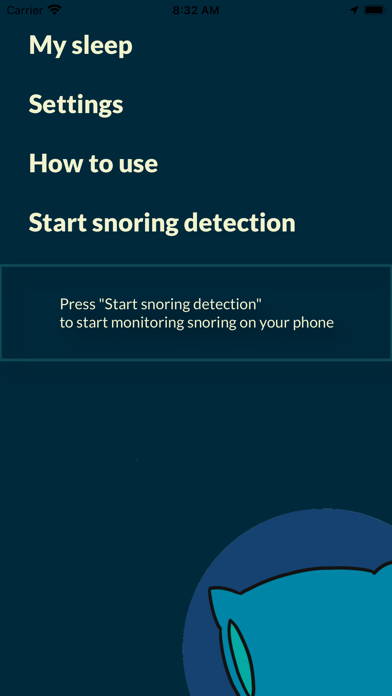 Snoring monitoring screenshot 2