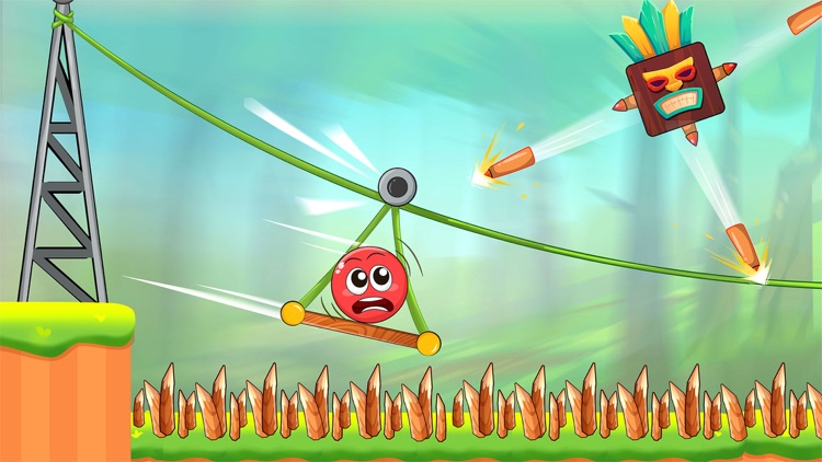 Red Roller Ball Adventure Game