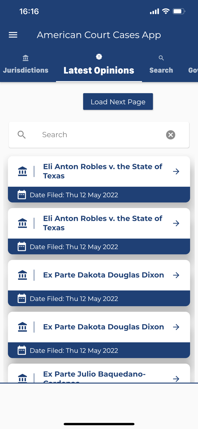 American Court Cases App