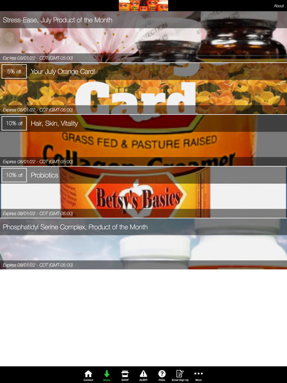 Betsy's Health Foods Inc. screenshot 2