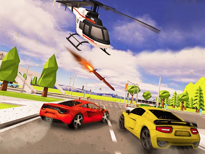 Police Helicopter Cop Chase