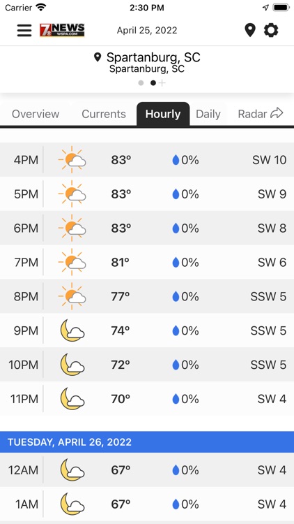 WSPA Weather screenshot-3