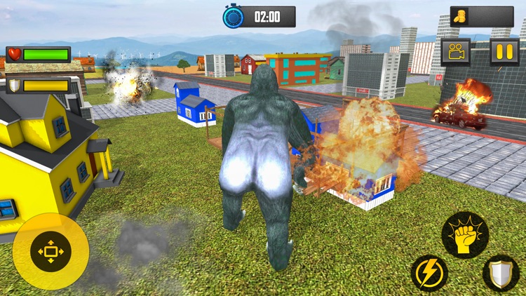 Angry Gorilla City Attack Game screenshot-4