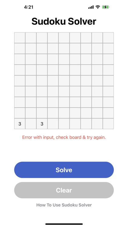 2022 Sudoku Solver