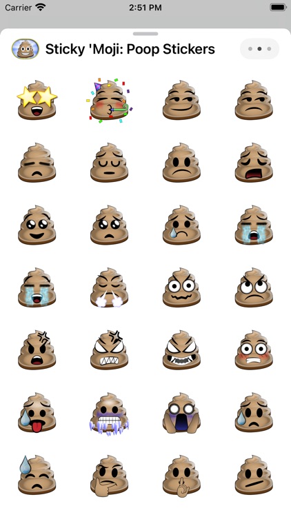 Sticky 'Moji: Poop Stickers screenshot-3