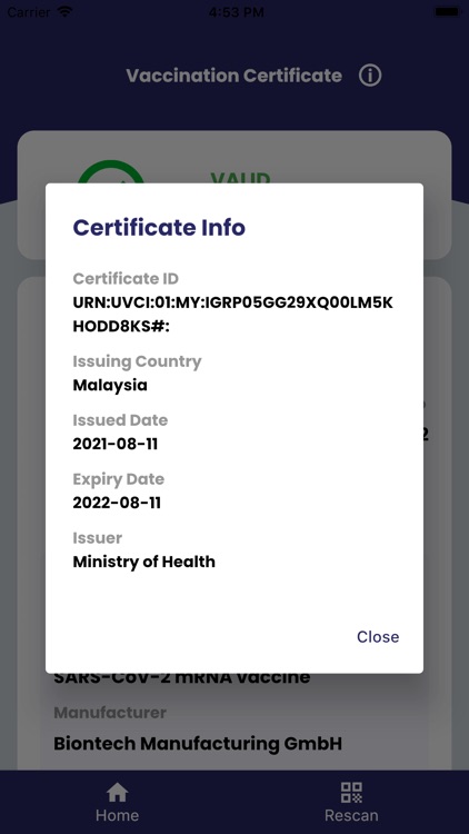 Vaccine Certificate Verifier screenshot-3