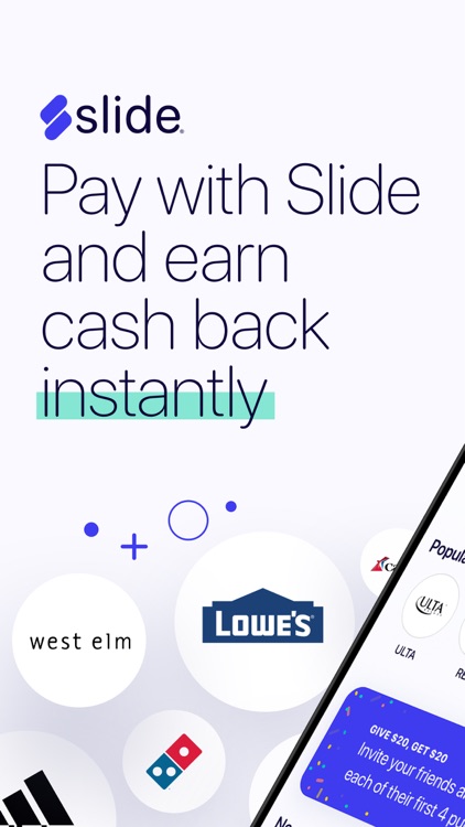 Slide - Pay & Earn Cash Back screenshot-0
