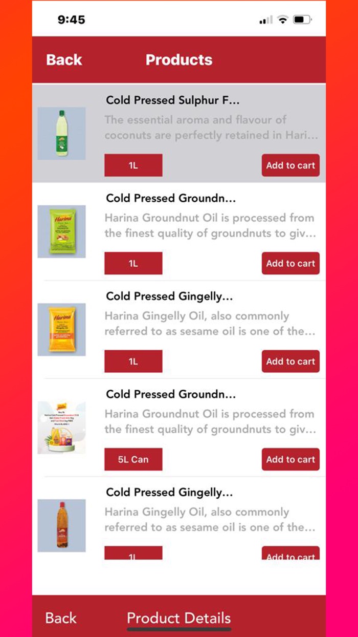 Harina Foods Grocery shopping