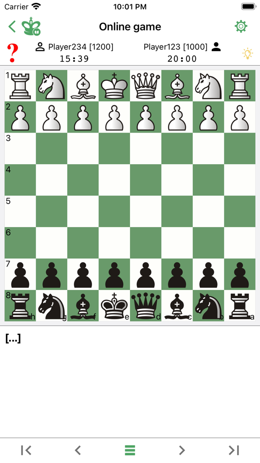 Chess king play