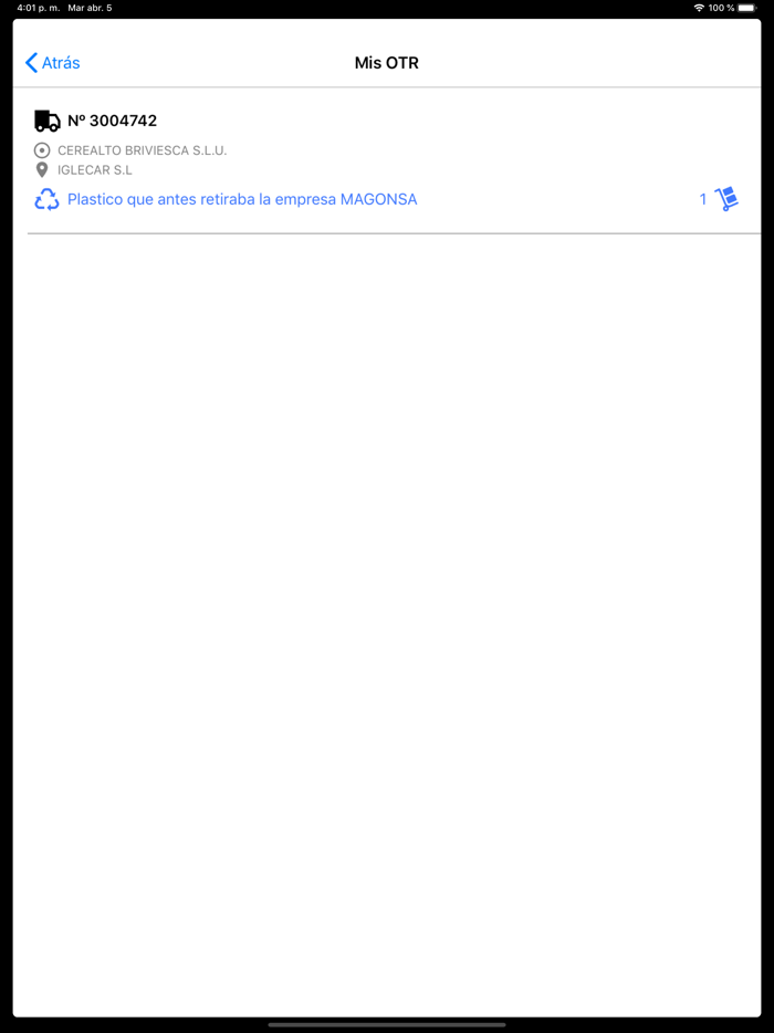 FAMA Traslado de Residuos