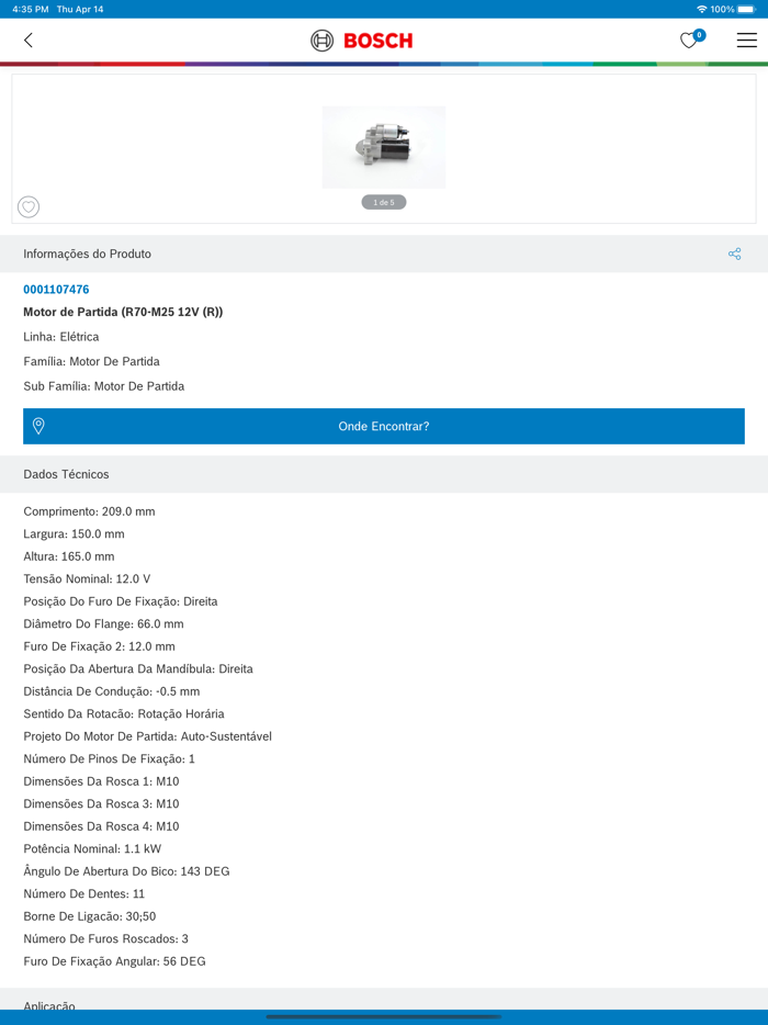 Catálogo de Autopeças Bosch