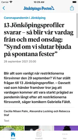 Game screenshot Jönköpings-Postens Nyhetsapp hack