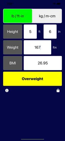 Game screenshot BMI Handy hack