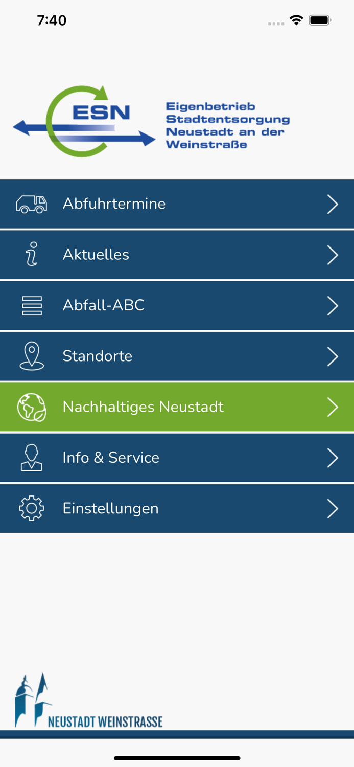 Abfall-App Neustadt Weinstraße