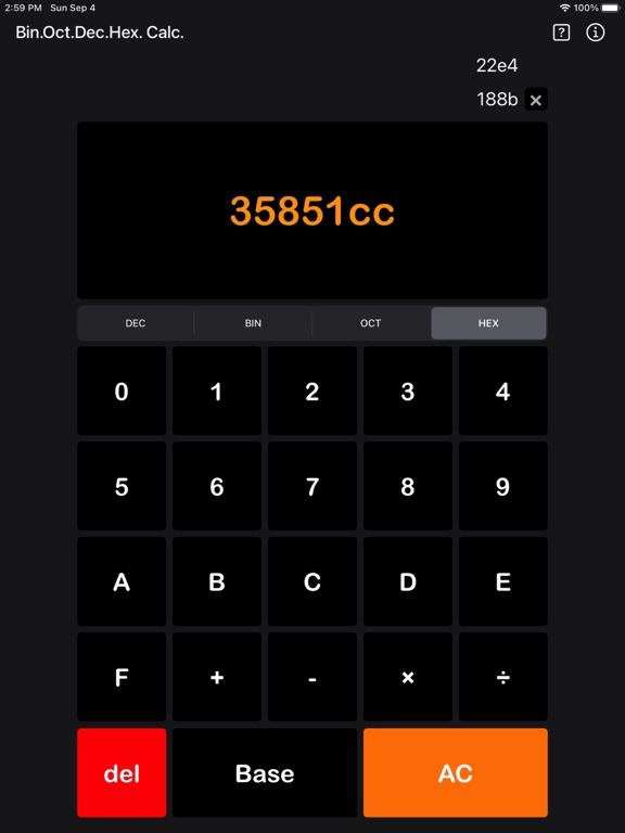 Bin Oct Dec Hex Calculator screenshot 14