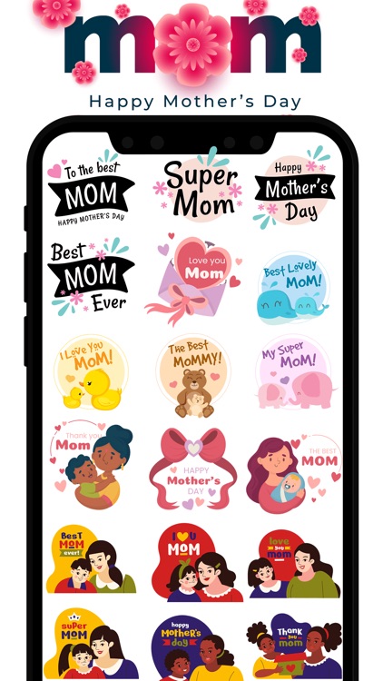 Mother's Day Cards & Stickers