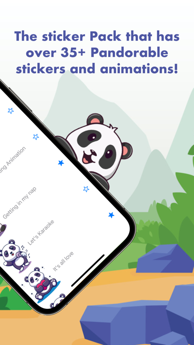 Adora Panda Sticker Pack screenshot 2