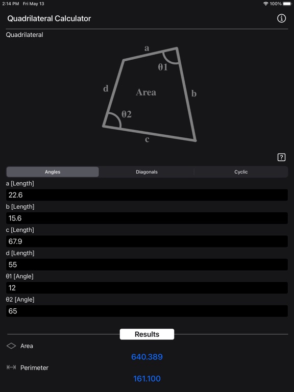 Quadrilateral Calculator screenshot 20