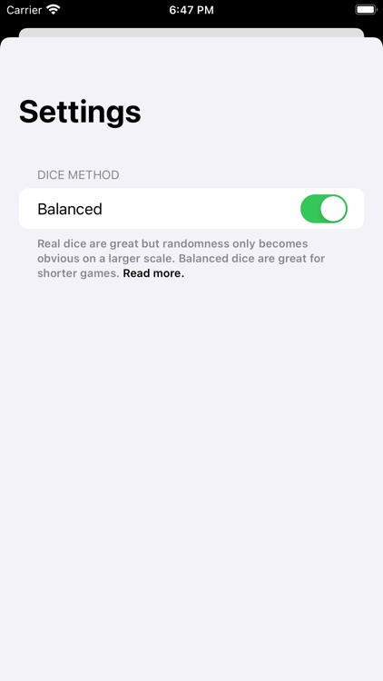 Dicey: a Dice App