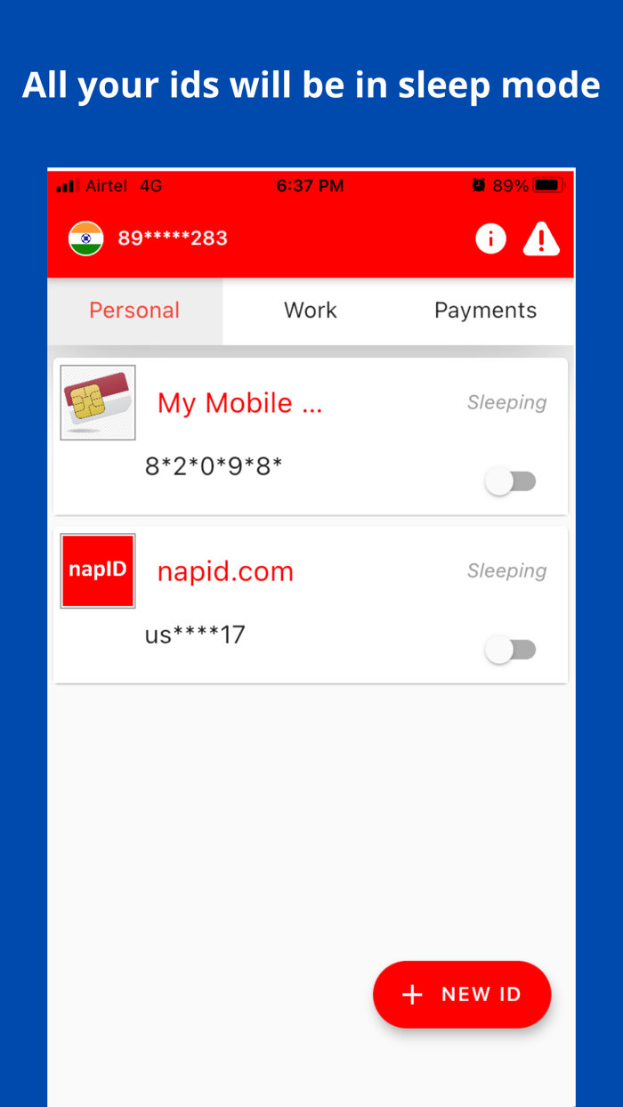 napID Passwordless login/pay
