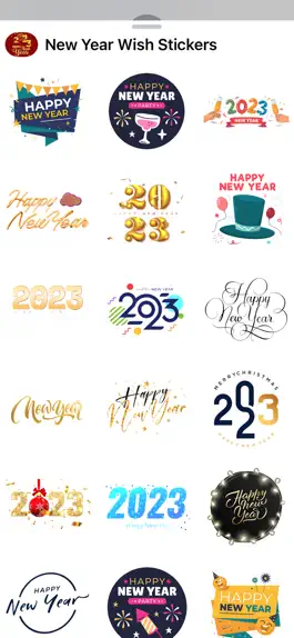 Game screenshot New Year Wish Stickers apk