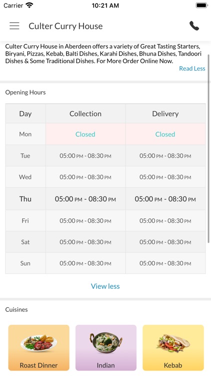 Culter Curry House screenshot-3