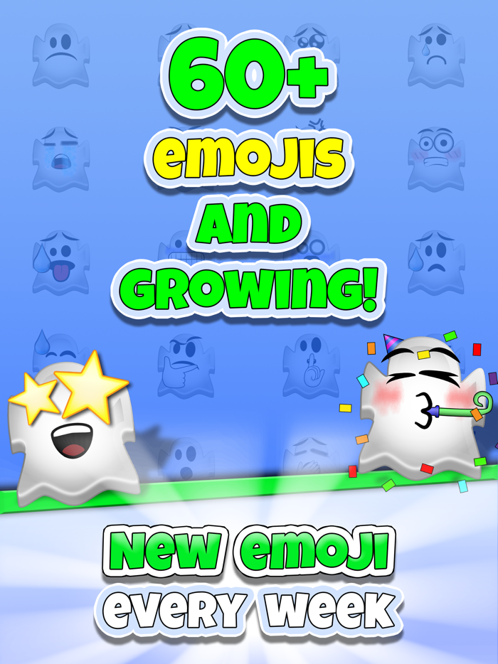 Sticky Moji Ghost Stickers