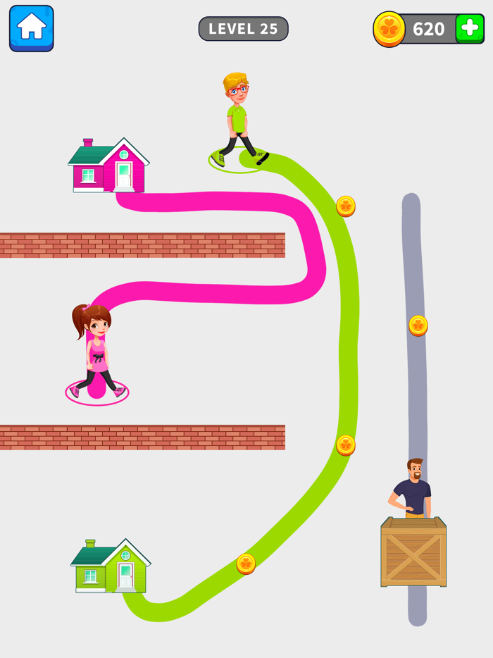 Draw To Home Puzzle Game