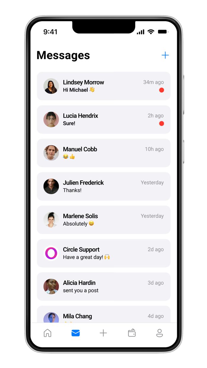 Circle - have fun, buy  sell.