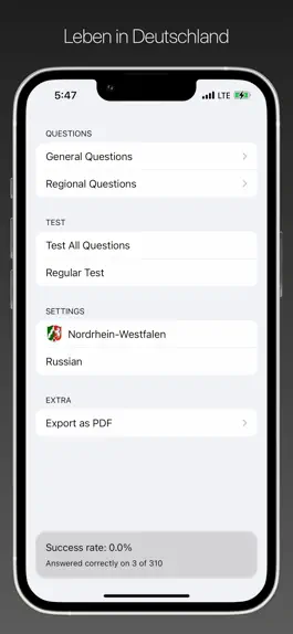 Game screenshot Leben in Deutschland Test apk