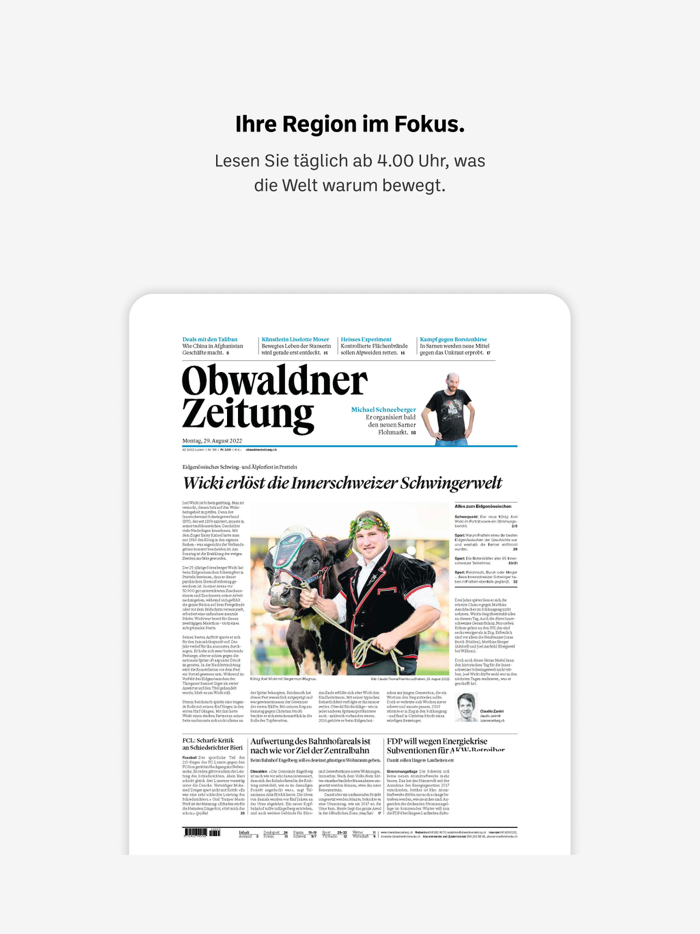 Obwaldner Zeitung E-Paper