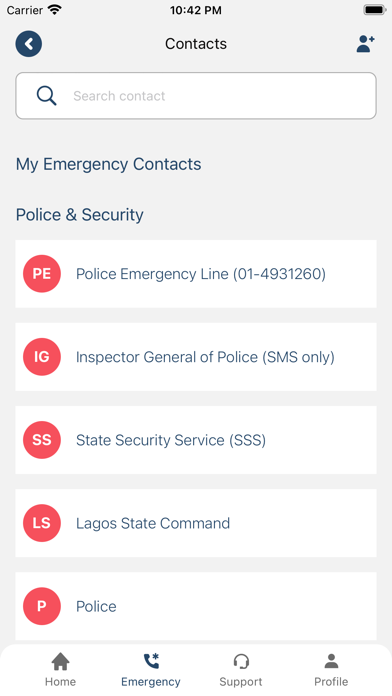 Signal Emergency App screenshot 2