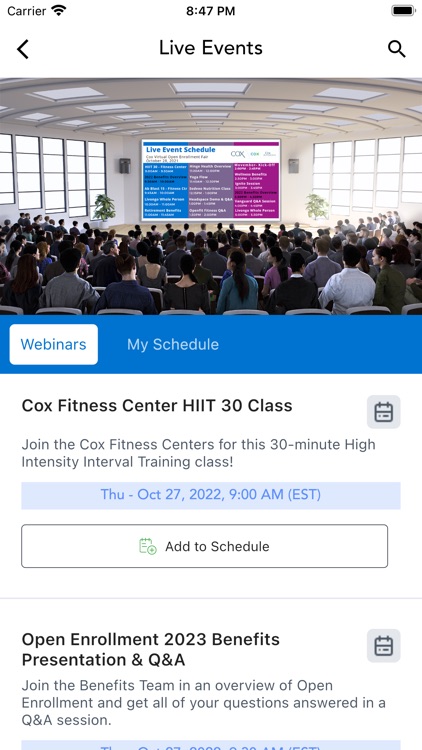 Cox Benefits & Wellness Fair