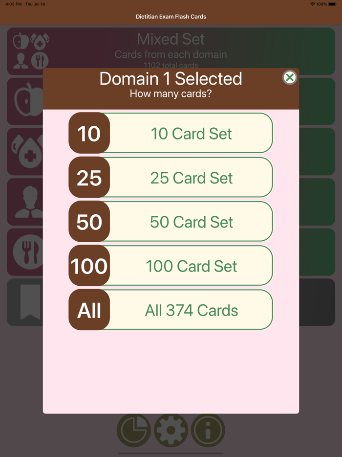 Dietitian Exam Flash Cards