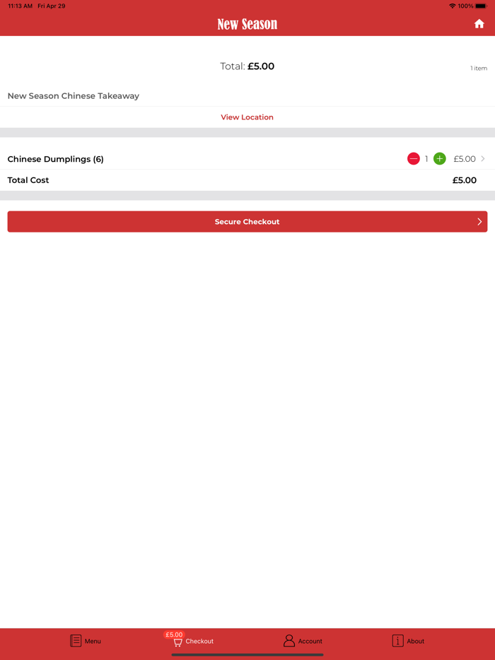 New Season Chinese Takeaway