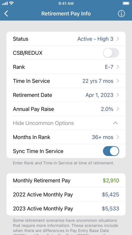 Military Retirement