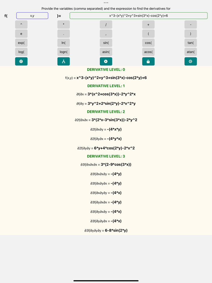 DerivativeMultivariatePro