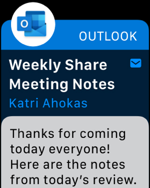 &lrm;Microsoft Outlook Screenshot