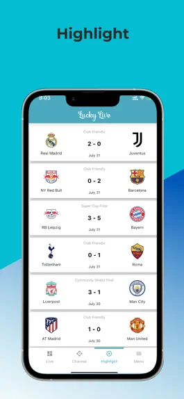 Game screenshot Lucky Live - Soccer Highlight apk