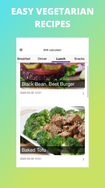 Easy Vegetarian Recipes App