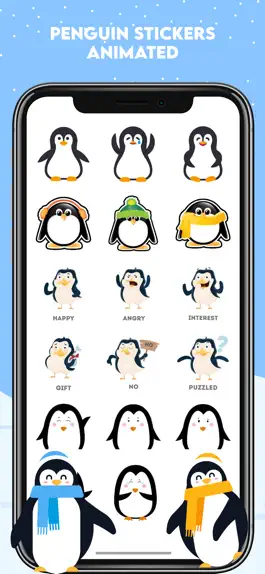 Game screenshot Penguin Stickers Animated mod apk