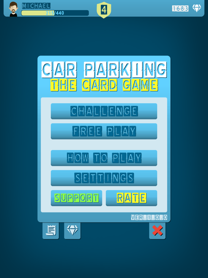 Car Parking Game 3D Card Game